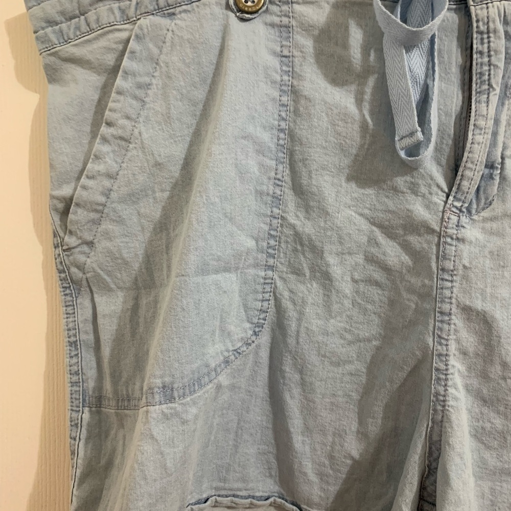 Torrid Chambray Drawstring Pull On Shorts Light W… - image 6